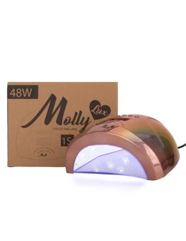 LAMPARA UÑAS 48W LED/UV ROSE GOLD 