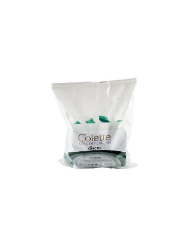 CERA COLETTE EN DISCOS  VERDE - B/1 KG 