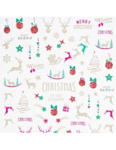 PEGATINA NAVIDAD FLUORESCENTE 2